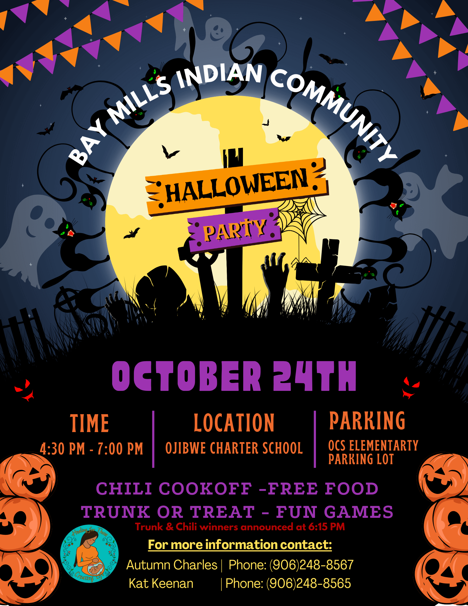 October 24, 2024 – Bay Mills Indian Community Halloween Party!